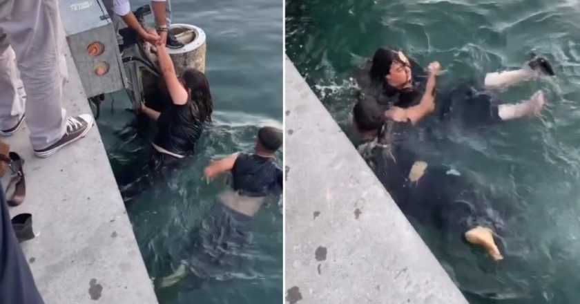 Kadıköy'de denize düşen kadını vatandaşlar kurtardı – Son Dakika Türkiye Haberleri
