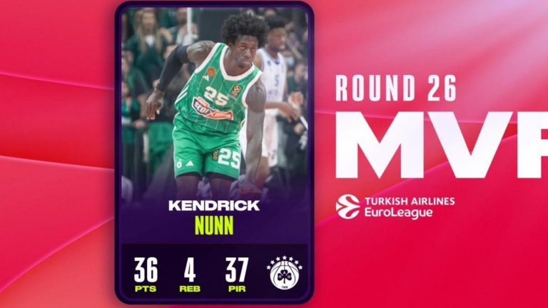 EuroLeague’de Haftanın MVP’si Kendrick Nunn oldu