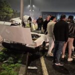 Yer: Tekirdağ! Otomobil ikiye bölündü: Sürücü yaralı kurtuldu