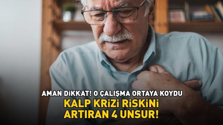 KALP KRİZİ RİSKİNİ ARTIRAN 4 UNSUR! Aman dikkat! O araştırma ortaya koydu!