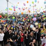 Lösemiyi yenen 5 yaşındaki Emin Efe için balonlar gökyüzüne bırakıldı