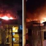 3 katlı yapıda yangın! Komşu 4 katlı binaya yayıldı