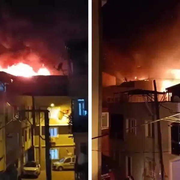 3 katlı yapıda yangın! Komşu 4 katlı binaya yayıldı