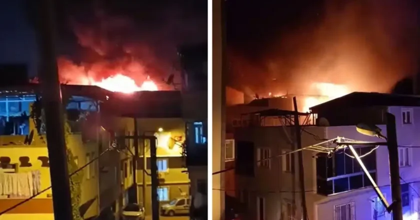 3 katlı yapıda yangın! Komşu 4 katlı binaya yayıldı